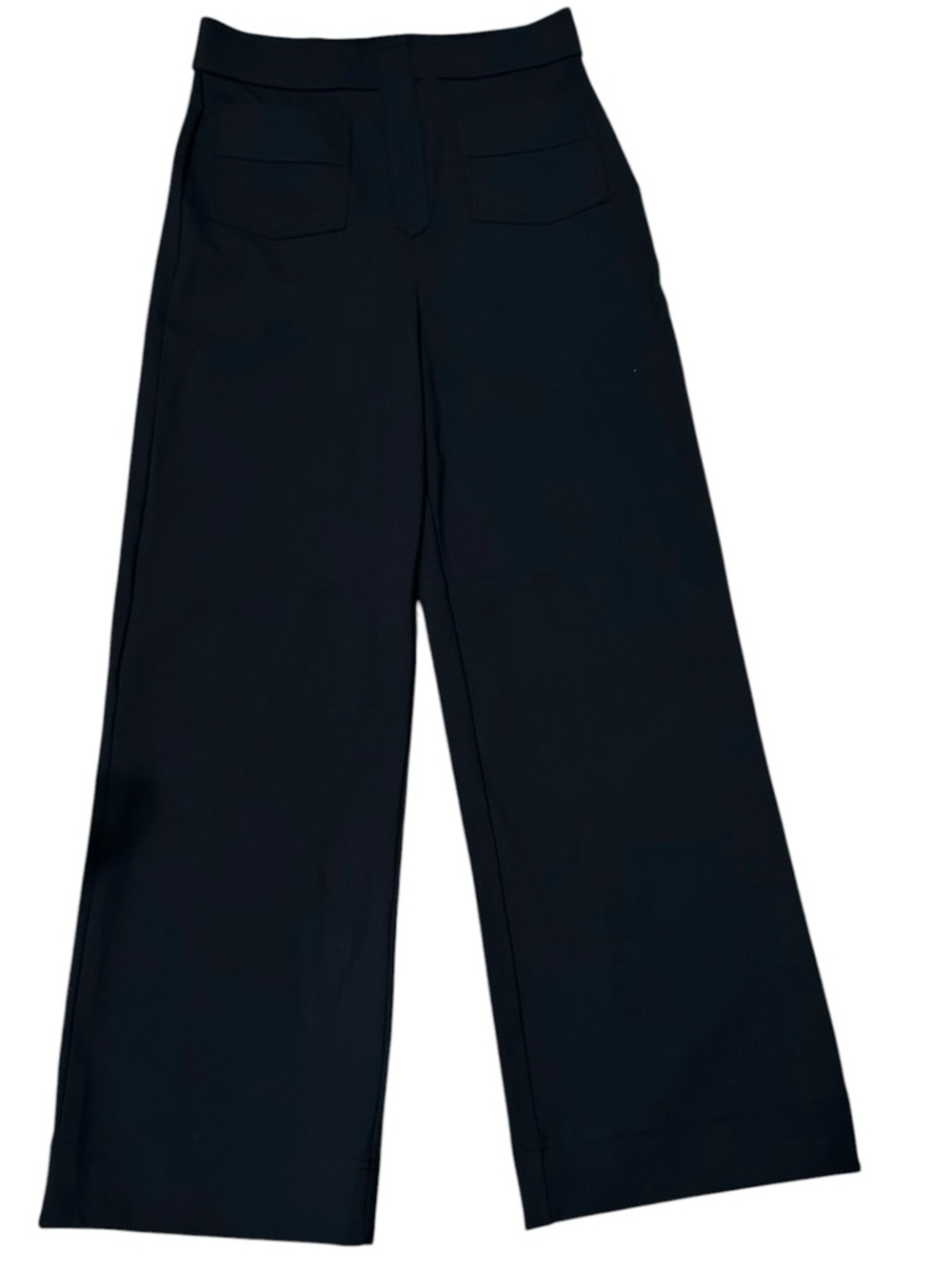 Halara Black Wide Leg Pants  Small Petite Front Sailor Pockets New With Tags